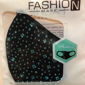 Bling Fashion Mask Teal